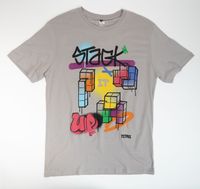 Polera Hombre Tetris  Stack Gris