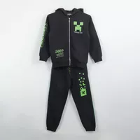Conjunto Buzo Niño Adventure Mode Negro Minecraft