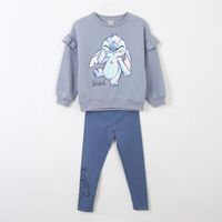 Conjunto de Buzo Niña Lilo & Stitch Smile Celeste Disney