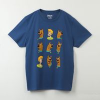 Polera Manga Corta Hombre Scooby Faces Azul Scooby-Doo