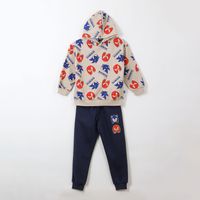 Conjunto Buzo Niño Full Print Sonic & Nuckles Beige Sonic