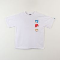 Polera Manga Corta Niño Blanco Back Print Sonic