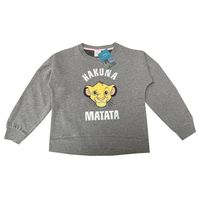 Poleron Niña Rey León Rainbow Gris Disney