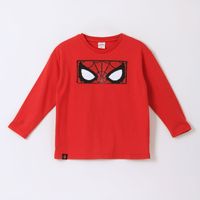 Polera Manga Larga Niño Lentejuelas Spiderman Rojo Marvel