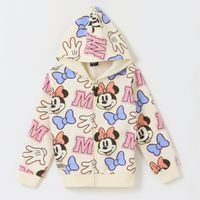 Polerón con Cierre Niña Full Print Iconos Minnie Disney