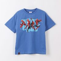 Polera Manga Corta Niño Azul Saltando Spiderman Marvel