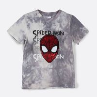 Polera Niño Spiderman Gris Marvel Lentejuelas Reversibles