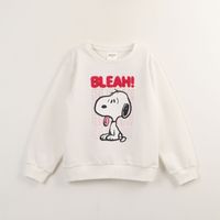 Polerón Cerrado Niña Crudo Personaje Grand Peanuts Snoopy