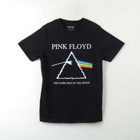Polera Manga Corta Hombre The Dark Side Negro Pink Floyd