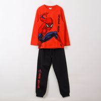 Pijama Manga Larga Niño Pose Spiderman Rojo Marvel