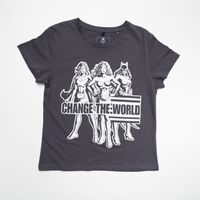 Polera Mujer Dc Comics Wonder Woman I Gris
