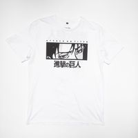 Polera Hombre YOU Attack On Titan Escudo Blanco