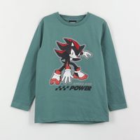 Polera Manga Larga Niño Shadow Speed And Power Verde Sonic