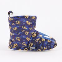 Pantufla Bota Niño Invernal Full Print Rings Azul Sonic