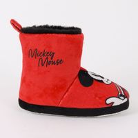 Pantufla Bota Niño Invernal Mickey Mouse Rojo Disney