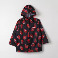 Chaqueta Impermeable Niño Spiderman Painted Back Negro Marvel