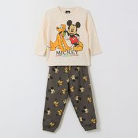 Pijama Manga Larga Niño Mickey & Pluto Blanco Disney
