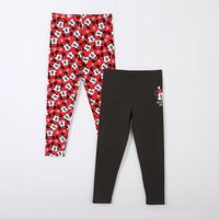 Bipack Calza Niña Full Print Minnie Mouse Rojo Disney