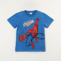 Polera Manga Corta Niño Azul The Amazing Spiderman Marvel