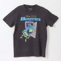 Polera Manga Corta Adulto Acero Monsters Inc Pixar Disney