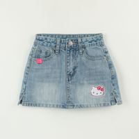 Falda Niña Azul Denim Hello Kitty
