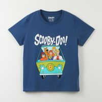 Polera Manga Corta Mujer Van Azul Scooby-Doo