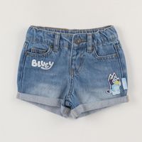Short Niña Azul Jeans Bluey