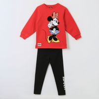 Conjunto Niña Minnie Mouse Guiño Rojo Disney