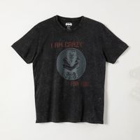 Polera Manga Corta Hombre I am crazy Gris DC Comics
