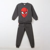 Conjunto Buzo Niño Spiderman Face Gris Marvel