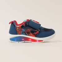Zapatillas Con Luces Niño Spiderman Rayos Azul Marvel