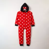 Pijama Polar Niña Minnie Entero Rojo Disney (Talla 6,8 y 10)