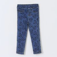 Calza Niña Full Print Minnie Mouse Azul Disney