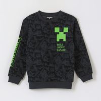 Polerón Cerrado Niño Build Create Explore Negro Minecraft