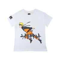 Polera Mujer Corriendo Blanco Naruto