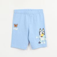 Calza Niña Azul Biker Mariposa Bluey