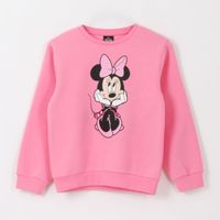 Polerón Cerrado Niña Minnie Pensando Rosado Disney