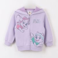 Polerón Cierre Niña Hoodie Everest & Skye Morado Paw Patrol