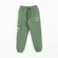 Pantalón de Buzo Niño Cargo Verde Minecraft