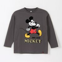 Polera Manga Larga Niño Est 1928 Mickey Gris Disney