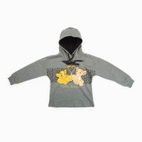 Poleron Niña Rey León Cola Corazon Gris Disney