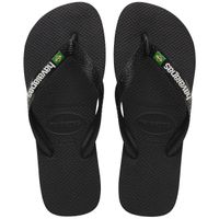 Sandalia Mujer Brasil Logo Negro Havaianas