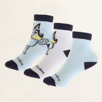 Tripack Calcetines Niño Celeste Personaje Bluey