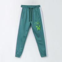 Pantalón de Buzo Niño Deportivo Verde Minecraft