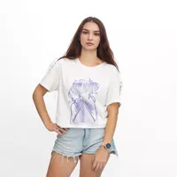 Polera Mujer Pyramid Beige Pink Floyd