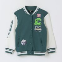Chaqueta Niño College Bomber Est 09 Verde Minecraft