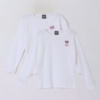 Bipack Camiseta Escolar Niña Manga Larga Blanco Minnie