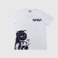 Polera Hombre Cool Blanco Nasa