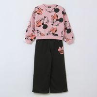 Conjunto Buzo Niña Print Minnie Rosado Disney