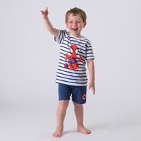 Conjunto Niño Azul Spiderman Jump Rayas Marvel